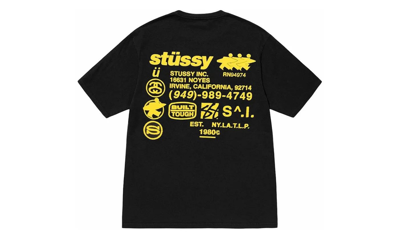 Stussy DNA Pigment Dyed Tee Black - 1905038-BLAC