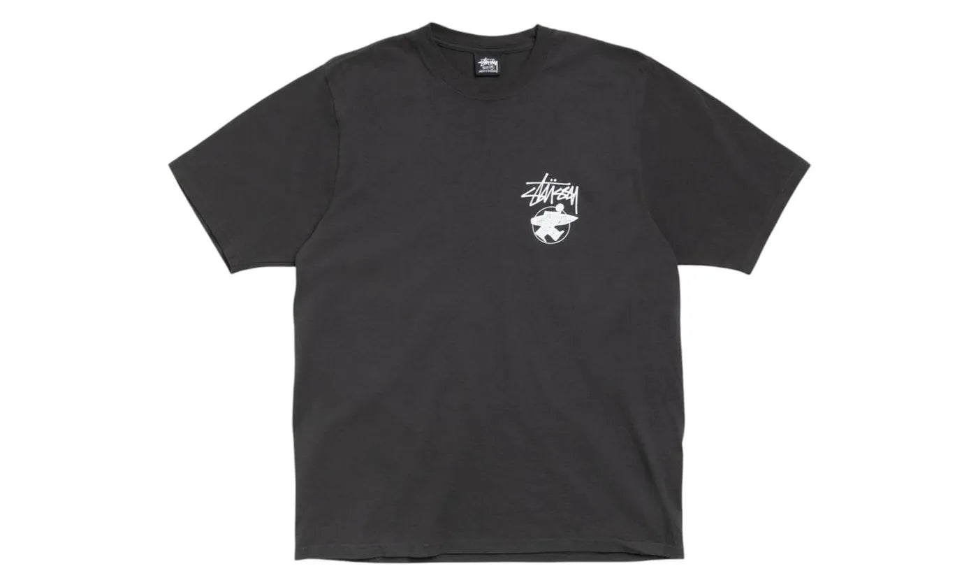 Stussy Long Haul Pigment Dyed Tee Faded Black - 1905179_FBLA