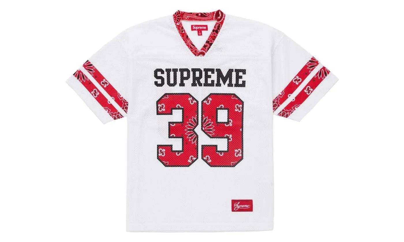 Supreme Bandana Football Jersey White - SUPR-SUBFJWXX-MULTI