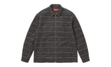 Supreme Bouclé Zip Up Shirt Black