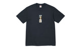 Supreme Prayer Card Box Logo Tee Navy