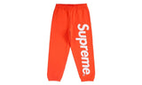 Supreme Satin Applique Sweatpant FW24 Bright Orange