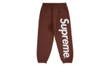 Supreme Satin Applique Sweatpant FW24 Brown