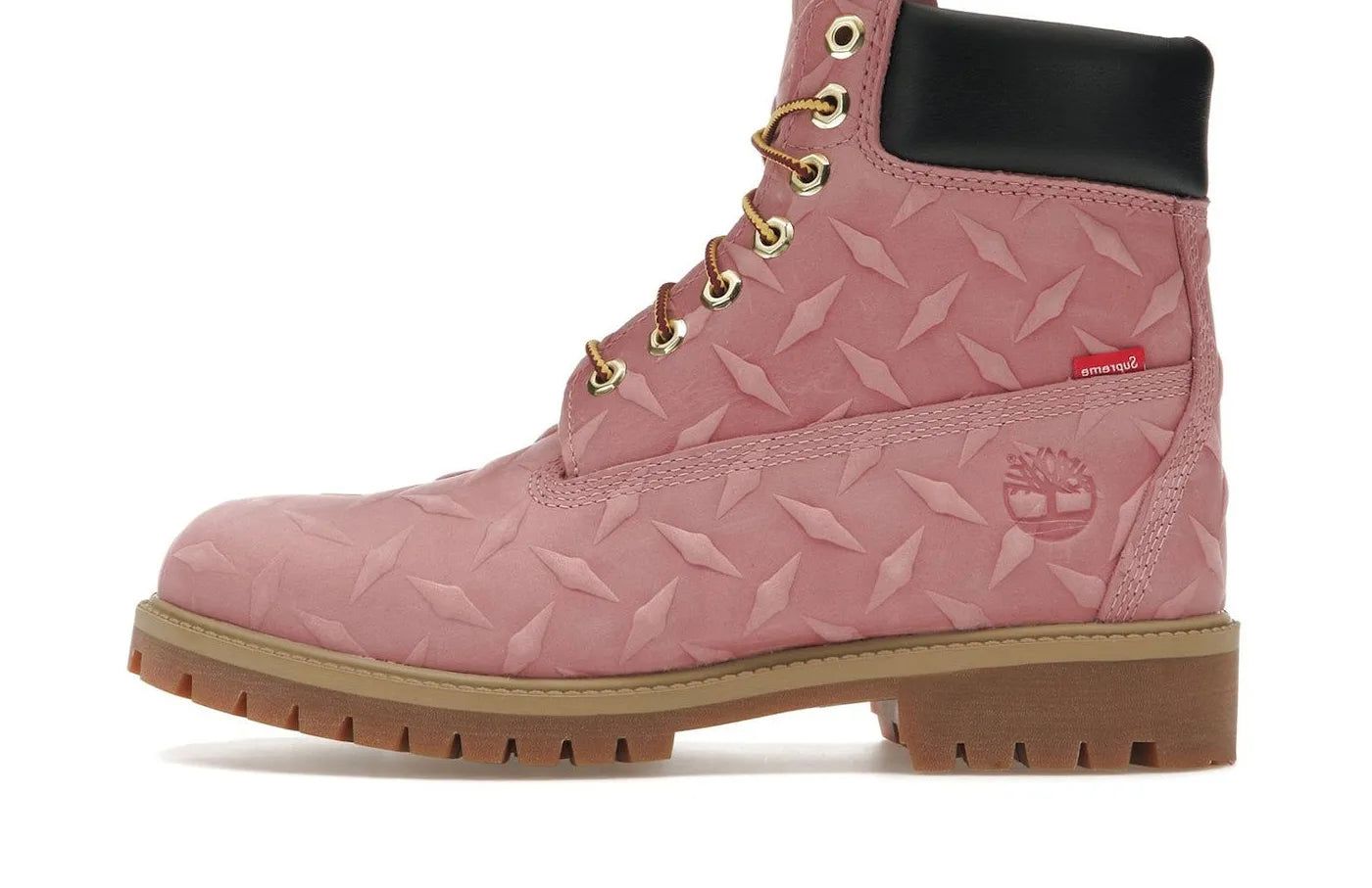 Timberland 6' Premium Waterproof Boot Supreme Diamond Plate Pink – limitierter Sneaker bei Shade Studios