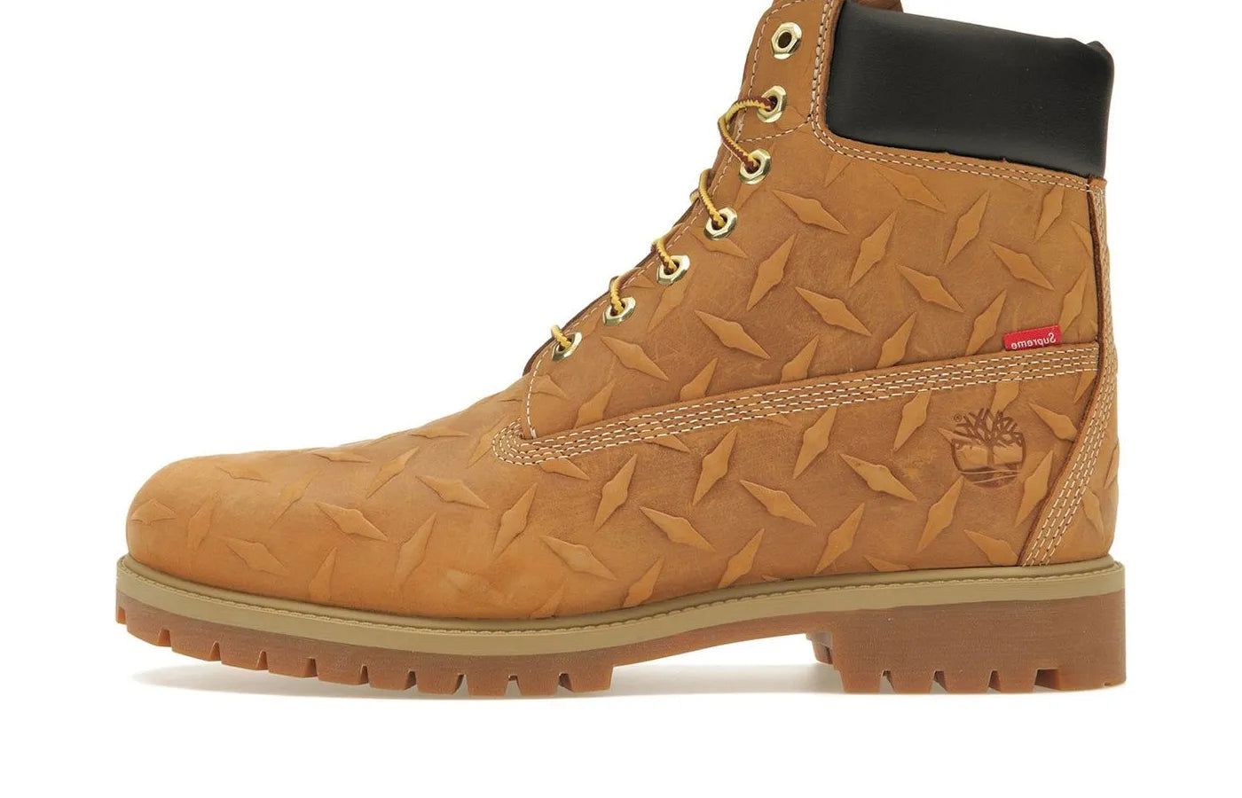Timberland 6' Premium Waterproof Boot Supreme Diamond Plate Wheat – limitierter Sneaker bei Shade Studios