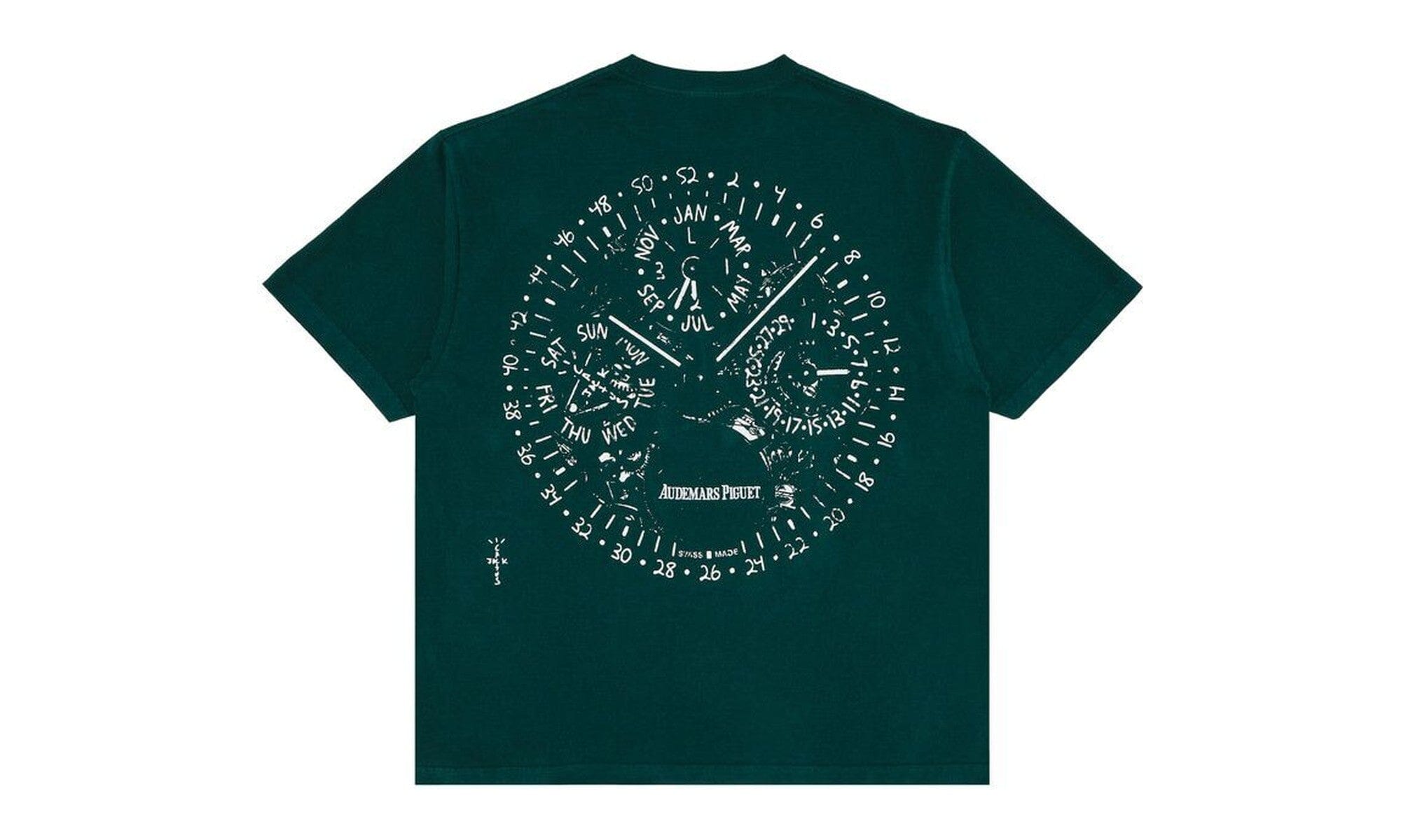 Travis Scott x Audemars Piguet Watch Face Tee 'Green'