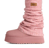 UGG Classic Mini Dipper Leg Warmer Boot Pink Dawn
